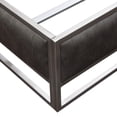 thumbnail image 2 of Nova Lifestyle Empire Eastern King Bed in Grey PU with Hand brushed Silver Metal Frame, 2 of 16