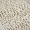 thumbnail image 3 of 8' Brown Geometric Flatweave Handmade Distressed Runner Rug With Fringe, 3 of 9