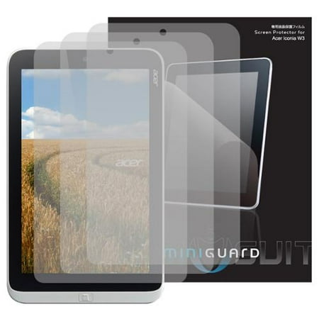 MiniGuard Screen Protector 3 Pack for Acer Iconia Tab W3 (8.1") Anti-Glare