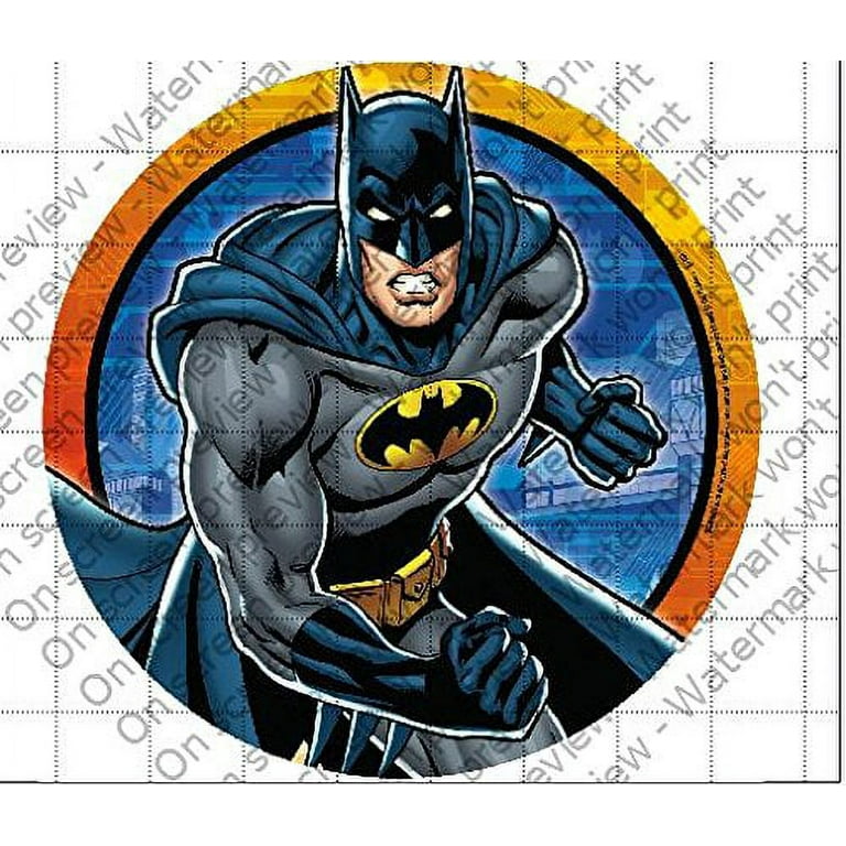 batman-licensed-edible-8-round-cake-topper-with-superior-quality-bakery-image-on-frosting-sheet-37417-walmart-com for Free Printable Batman Cupcake Toppers Batman Licensed Edible 8