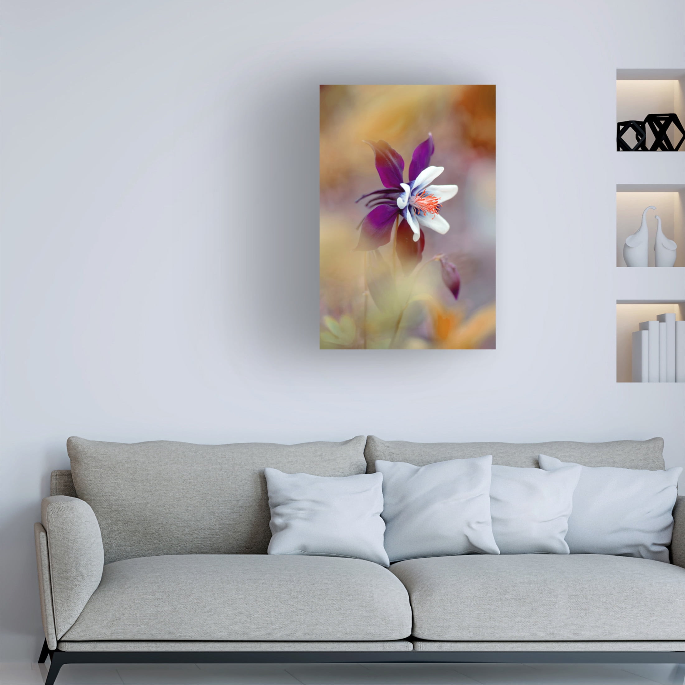 Canvas Wall Art - Jacky Parker 'Columbine' Wall Art for Living Room, Bedroom, or Office Décor by Trademark Fine Art - 30 x 47 Inches