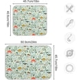 thumbnail image 3 of SKYSONIC Dish Drying Mat for Kitchen Counter Mushrooms Leaves Eco Friendly Drying Mat - Easy to Clean Heat Resistant Dish Mat - 16x18, 3 of 6