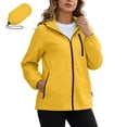 thumbnail image 3 of Lenago Women's Multi-Pocket Waterproof Hooded Hiking Trekking Jacket, 3 of 9