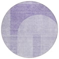 thumbnail image 2 of Addison Rugs Chantille Indoor/Outdoor Transitional Art Deco Lavender Washable Round Rug, 8' x 8', 2 of 5