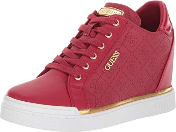 brown guess sneakers