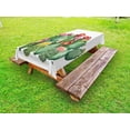 thumbnail image 1 of Cactus Outdoor Tablecloth, Saguaro Barrel Hedge Hog Prickly Pear Opuntia Tropical Botany Garden Plants Print, Decorative Washable Fabric Picnic Tablecloth, 58 X 120 Inches, Multicolor, by Ambesonne, 1 of 2