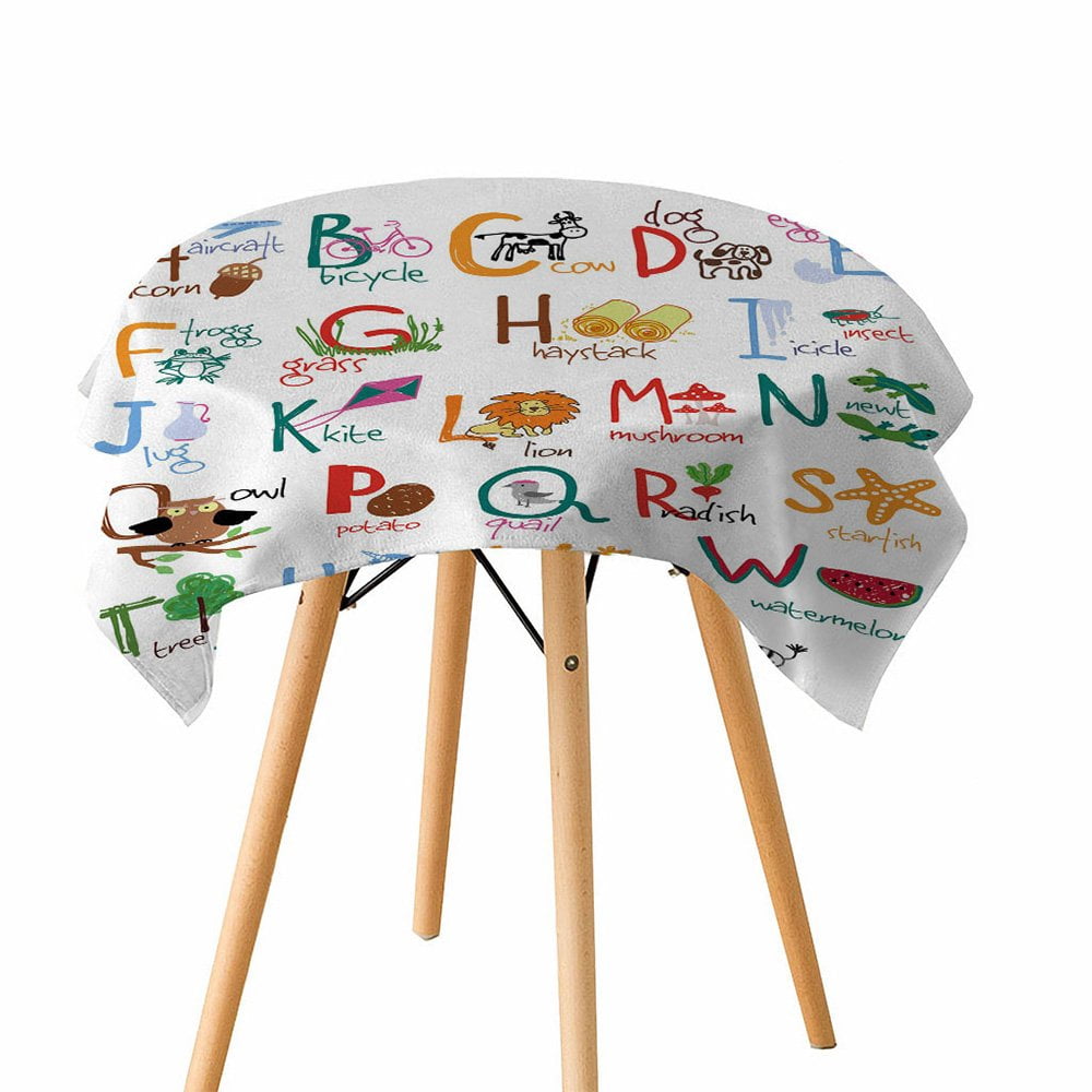 26 English Letters Table Cloth Polyester Tablecloth Table Cover 137
