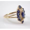 thumbnail image 2 of 2.10Ct Marquise Cut Lab-Created Sapphire Engagement Ring 14K Yellow Gold Plated, 2 of 5