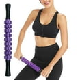 thumbnail image 4 of Sioweci Gear Massage Roller Stick Deep Tissue Relaxation Fitness Muscle Sore Relief Physical Therapy Fascia Roller Massager Shaft Plastic Rolling Pin Black Size A, 4 of 13
