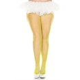 thumbnail image 1 of Music Legs 9001Q-NEONYELLOW Collants Résille Sans Coutures Grande Taille - Jaune Néon, 1 of 1