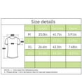 thumbnail image 2 of T-Shirt pour Femmes Teinté Causal Haut Court Col Rond T Manches Col Rond Chemisier, Vert, L, 2 of 9