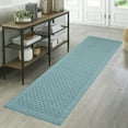 thumbnail image 2 of Mainstays Traditional Dylan Solid Diamond Runner Rug, Blue, 2'6" x 8', 2 of 7