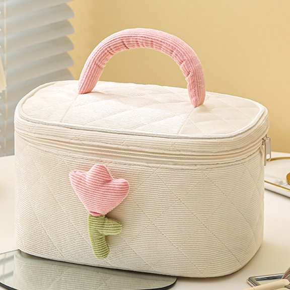 ETEREAUTY 2-Pack Cosmetic Bags with Multiple Compartments for Makeup, Skincare, and Travel Storage Organizer