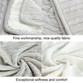 thumbnail image 5 of Flxxie Cotton Cable Knitted Twin Blanket, Sherpa Fleece Twin Blanket Dual Sided (Silver Gray, 60" x 80"), 5 of 5