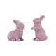 thumbnail image 2 of Conjunto de Esculturas de Conejitos, Pequeños Conejos Florales, Adornos Decorativos de Resina para San Valentín y Pascua., 2 of 6