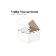 thumbnail image 3 of (4 pack) 5 in x 5 in x 5 in Inside H, Literature Mailer, White, Corrugate, Single Wall, 3 of 3