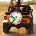 thumbnail image 3 of KAKALAD Flowers And Hummingbird 01 Spare Tire Cover Universal Vehicle Accessories Buckle Car Tools 16”in, 3 of 6