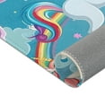 thumbnail image 3 of Cute Unicorns and Rainbows Area Rug, 3 of 3