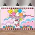 thumbnail image 4 of Fondo rosa de Hello Kitty, decoración para fiesta de cumpleaños de niña, fondo de fotografía de gatos de vinilo, cartel para Baby Shower, accesorios de estudio, 4 of 5