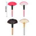 thumbnail image 3 of Practical Fan Makeup Brush Collection for Women Girls Blending Synthetic Bristles Eyeshadow Brush Face Cosmetic, 3 of 9