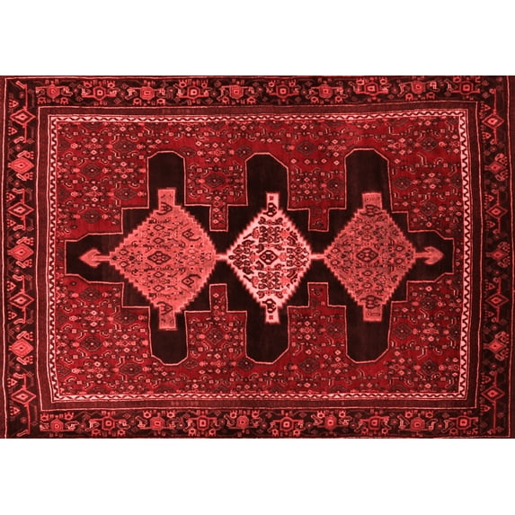 Ahgly Company Indoor Rectangle Persian Red Traditional Area Rugs, 4' x 6'