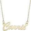 Personalized Planet Women's 14kt Gold-Plated Sterling Hollywood Nameplate Necklace, 18"