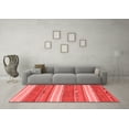 thumbnail image 3 of Ahgly Company Machine Washable Indoor Rectangle Abstract Red Modern Area Rugs, 2' x 3', 3 of 4