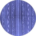 thumbnail image 1 of Ahgly Company Indoor Round Southwestern Blue Country Area Rugs, 4' Round, 1 of 4