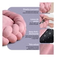 thumbnail image 3 of Cama Redonda Antiestrés con Cojín Trenzado para Perro Mediano y Gato Esquimal (Rosa, 70x15 cm), 3 of 6