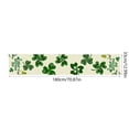 thumbnail image 3 of Mantel para el Día de San Patricio | Mantel de franela de vinilo irlandés | Impresión de trébol verde | Rectángulo 54"x108" | Impermeable y reutilizable | Decoración para comedor, cocina y fiestas, 3 of 6