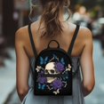 thumbnail image 4 of Eheartsgir Skull Purple Rose Butterfly Mini Backpack with Adjustable Strap Lightweight Small Backpack for Outdoor, Polyester Small Backpack for Women for Travel, 4 of 8