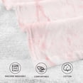 thumbnail image 3 of GZHJMY Rose Gold Marble Hand Towels for Bathroom 1OO% Washcloth 2 pcs Face Towel 16 x 28 inch, Absorbent Soft & Skin-Friendly, 3 of 6
