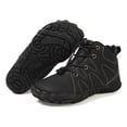 thumbnail image 5 of NOKIO Children'S Cozy Lace-Up Boots Children'S Warm Suede Boots Kids Faux Fur Lined Boots Girls Casual Winter Boots Girls And Boys Casual Shoes Mesh Soft Sole Breathable Sports Short Boots, 5 of 7