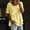 Yellow, variant on Women Oversized Short Sleeve Top Solid Casual Crew Neck Ruffle Hem Badydoll Summer Blouses Peplum Pleated Tops Gray S