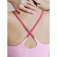 thumbnail image 3 of PISONIC 3pcs Women's Sports Bras with Built-In Padded Support - Medium-Stretch Fabric, Solid Color Design for Running, Cycling, Gym & Workouts - Workout Essentials, Sleek Sports Bra, 3 of 9