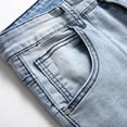 thumbnail image 6 of JXMVOJ Skinny Slim Fashion Men's Ripped Straight Holes Hip Hop Biker Stretchy Jeans, 6 of 7