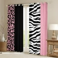 thumbnail image 2 of Erosebridal Zebra Leopard Print Curtains and Drapes (38x45), Rectangle Geometric 30%-50% Blackout Curtains for Bedroom, Animal Decorative, 2 of 5