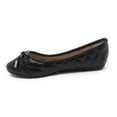 thumbnail image 3 of Victoria K Women's Soft Quilted Textured With Bow Tie Ballerina Flats, 3 of 4