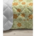 thumbnail image 3 of Floral Down Alternative Comforter, Vintage Style Ornamental Flower Motifs Flourishing Romantic Spring Leaves Art, Microfiber Quilt for All Season, 5 Sizes, Multicolor, by Ambesonne, 3 of 3
