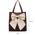thumbnail image 3 of Bolsa bandolera de piel sintética para mujer con lazo, de hombro de gran capacidad para viajes Tmvgtek Para Estrenar, 3 of 9