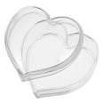 thumbnail image 3 of 1pc Portable Jewelry Case Heart-shaped Jewelry Container Acrylic Storage Box, 3 of 8