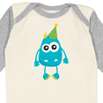thumbnail image 4 of Inktastic Blue Monster Boys or Girls Long Sleeve Baby Bodysuit, 4 of 5