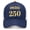 Navy-blue-orange-2, variant on Trendy Apparel Shop 250th Anniversary USA Adjustable American Baseball Cap
