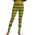 thumbnail image 6 of Ailaofu Women's 80s Leggings Mardi Gras Leggings Buttery Soft Stretchy Pants Basic Workout Yoga Pants, 6 of 7