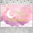 thumbnail image 3 of Twinkle Twinkle Little Star Backdrop Moon Clouds Stars Photography Background Birthday Baby Shower Party Decorations Banner Photo Studio Props, 3 of 4