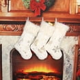 thumbnail image 1 of Cagogo under $5 3Pcs Christmas Stocking Hanging Decor, Christmas Stockings Large Hanging Stockings 49x28cm, Festive Santa Pattern Holiday Socks, Christmas Tree Decorations, 1 of 9