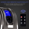 thumbnail image 4 of Foot Massager Machine, High Quality Shiatsu Foot Massager with Screen and Remote, Therapeutic Reflexology Kneading and Rolling for Feet with Rollers for Fatigue Relief and Stress Relax, Gray, 4 of 4
