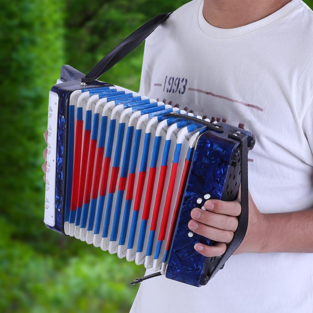 Kritne 17 Key 8 Bass Piano Accordion Musical Instrument for Beginners