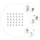 thumbnail image 2 of 100 tapones para los oídos con forma de disco volador, con forma de bala, de metal y plástico., 2 of 7