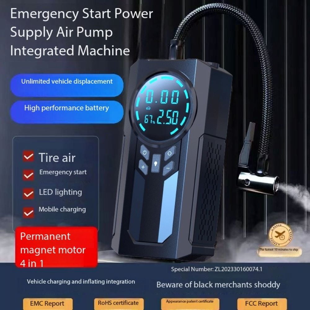J&N Car Battery Jump Starter JN088D, 2000A, 12V, 8400 mAh, 30 cm Cable